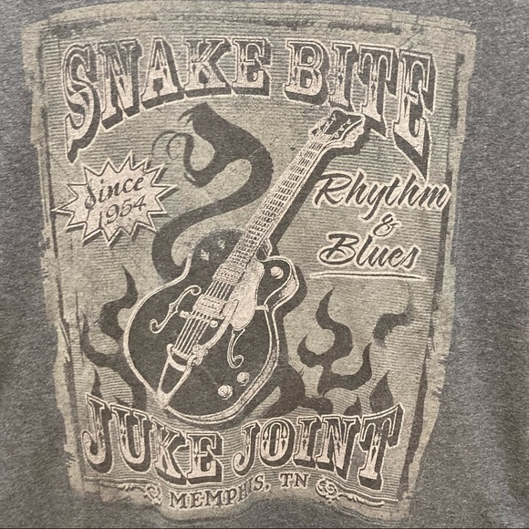 Men’s Snake Bite Rhythm & Blues Graphic T-Shirt - Picture 2 of 4